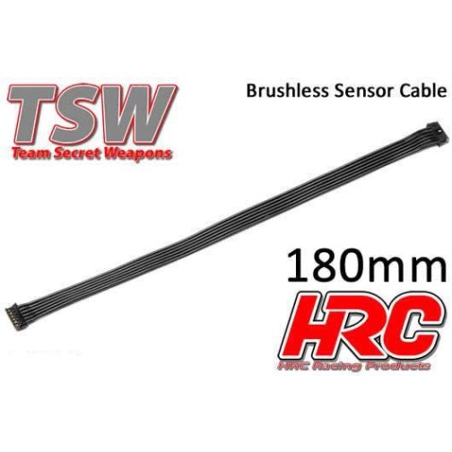 HRC Racing Brushless Flat Sensor Wire - TSW Pro Racing - 180mm