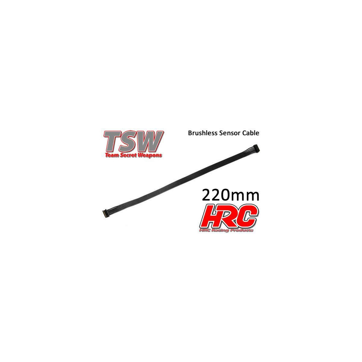 HRC Racing Brushless Flach Sensorkabel 220mm