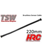 HRC Racing Brushless Flat Sensor Wire - TSW Pro Racing - 220mm
