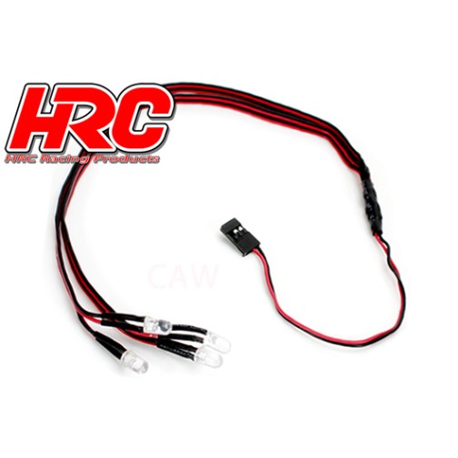 HRC Racing Light Kit - 1/10 TC/Drift - LED - JR Plug - Front / Rear LED Kit