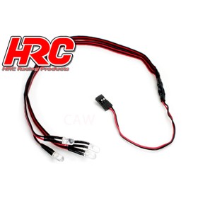 HRC Racing LED Lichtset 1/10 vorne/hinten (4 LEDs)