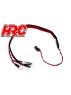 HRC Racing Light Kit - 1/10 TC/Drift - LED - JR Plug - Front / Rear LED Kit