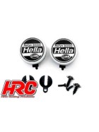 HRC Racing Light Kit - 1/10 or Monster Truck - LED - Hella Cover - 2x (without LED)