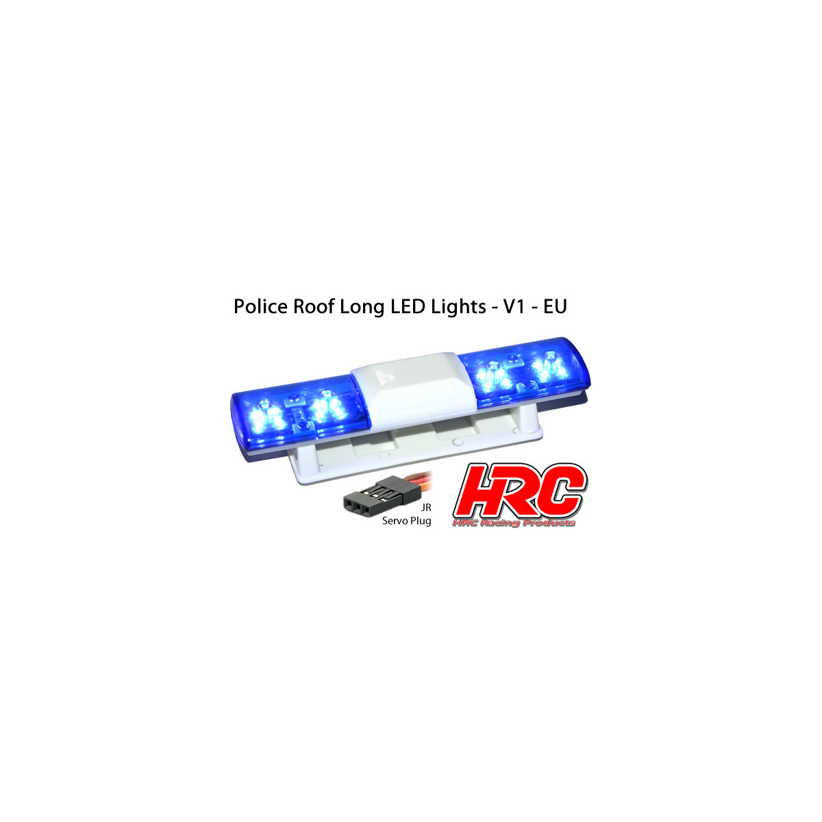 HRC Racing LED Dachlampen-Balken Blau 1/10 JR Stecker