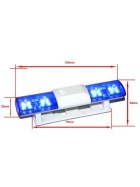 HRC Racing Light Kit - 1/10 TC/Drift - LED - JR Plug - Police Roof Long Lights V1 - 6 Flashing Modes (Blue / Blue)