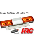 HRC Racing Light Kit - 1/10 TC/Drift - LED - JR Plug - Rescue Roof Long Lights V1 - 6 Flashing Modes (Orange / Orange)