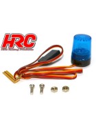 HRC Racing Light Kit - 1/10 TC/Drift - LED - JR Plug - Single Roof Flashing Light V5 - Blue