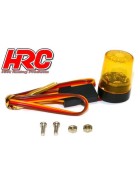 HRC Racing Light Kit - 1/10 TC/Drift - LED - JR Plug - Single Roof Flashing Light V5 - Orange