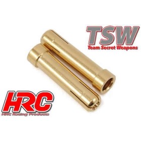 HRC Racing Goldkontakt-Stecker Adapter 5.0mm zu 4.0mm (2)