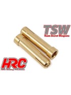 HRC Racing Connecter - Gold - TSW Pro Racing - Reducer tube - 5.0mm to 4.0mm (2 pcs)