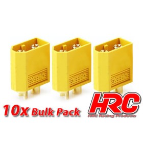 HRC Racing Connector - Gold - XT60 - Male (10 pcs)