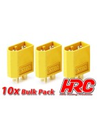HRC Racing Connector - Gold - XT60 - Male (10 pcs)