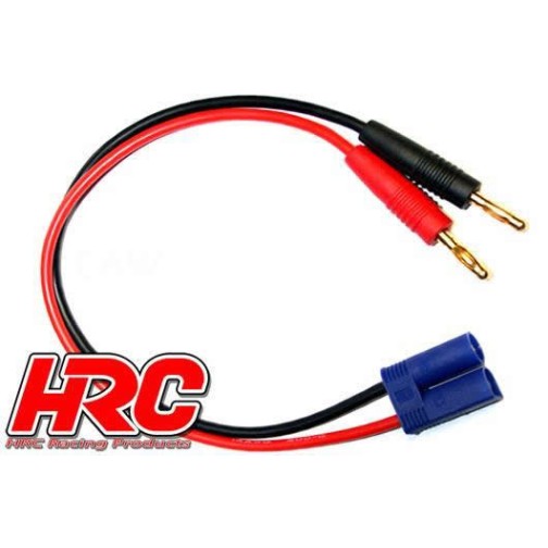 HRC Racing Charger Lead - Gold - Banana Plug to EC5 Battery Plug