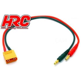 HRC Racing Charger Lead - Gold - Banana Plug to XT90...