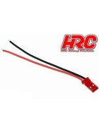 HRC Racing Battery Cable - 22AWG - 20cm - BEC Male Plug