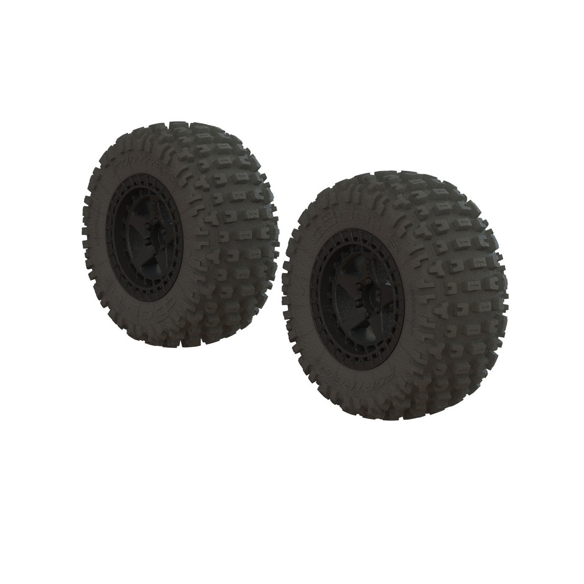 Arrma AR550042 Komplettrad dBoots Fortress SC schwarz (2)