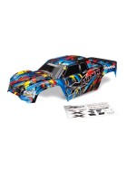 Traxxas 7711T Body, X-Maxx, Rock n Roll (painted, decals applied) (assembled with tailgate protector)