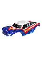 Traxxas 3676 Body, Bigfoot Red, White, & Blue, Officially Licensed replica (painted, decals applied)