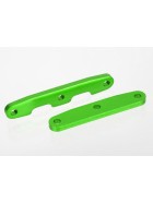 Traxxas 6823G Bulkhead tie bars, front & rear, aluminum (green-anodized)