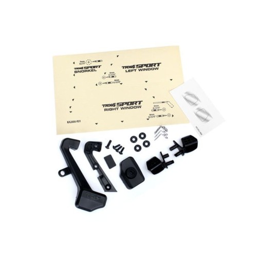 Traxxas 8119 Mirrors, side (left & right)/ snorkel/ mounting hardware (fits #8111 or #8112 body)