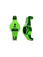 Traxxas 8232G Caster blocks, 6061-T6 aluminum (green-anodized), left and right