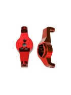 Traxxas 8232R Caster blocks, 6061-T6 aluminum (red-anodized), left and right