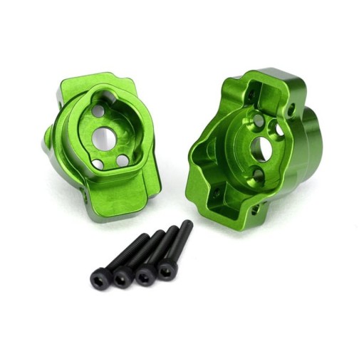 Traxxas 8256G Portal drive axle mount, rear, 6061-T6 aluminum (green-anodized) (left and right)/ 2.5x16 CS (4)