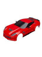 Traxxas 8386R Body, Chevrolet Corvette Z06, red (painted, decals applied)