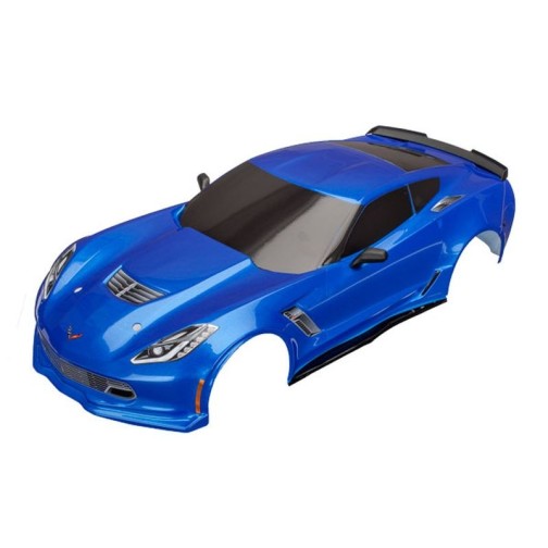 Traxxas 8386X Karosserie Corvette Z06 blau vorlackiert