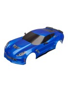 Traxxas 8386X Body, Chevrolet Corvette Z06, blue (painted, decals applied)