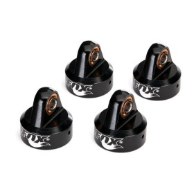 Traxxas 8456 Shock caps, aluminum (black-anodized), Fox...