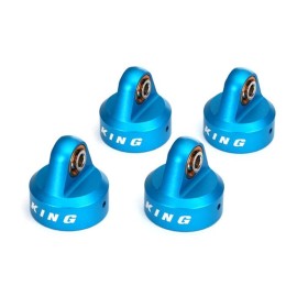 Traxxas 8457 Shock caps, aluminum (blue-anodized), King...