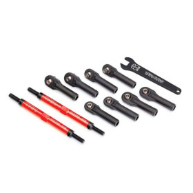Traxxas 8638R Alu Gewindestangen-Satz (2) rot E-Revo