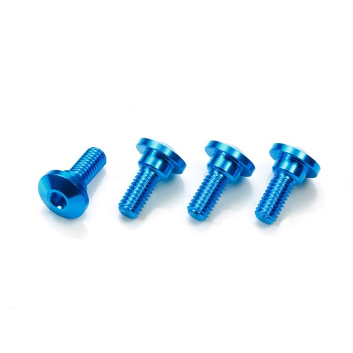 Tamiya 54862 Alu Schrauben 3x8mm blau (4) für Servomontage