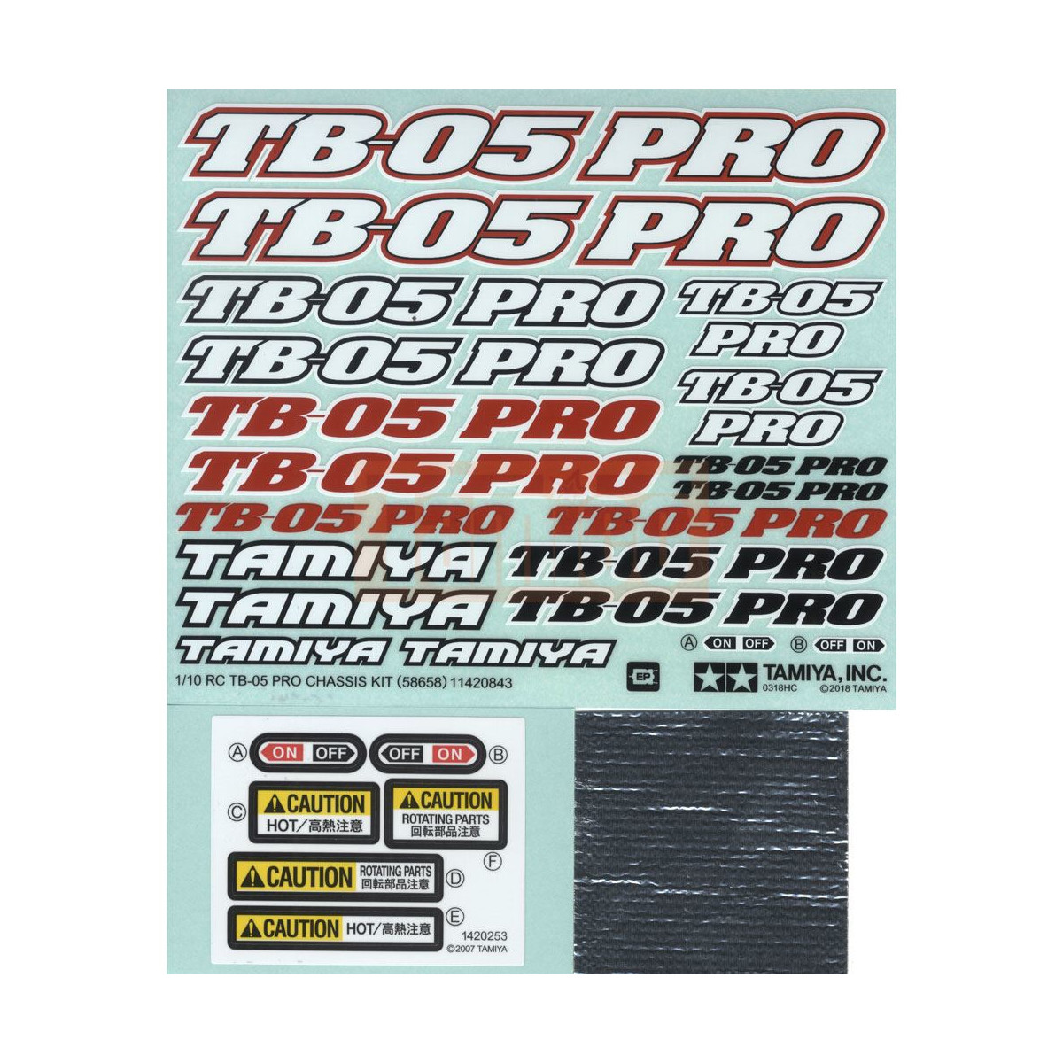 Tamiya #11420843 STICKER(LOGOTYPE) : 58658