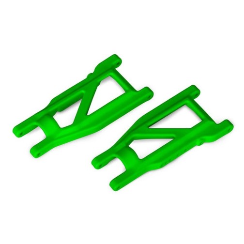 Traxxas 3655G Suspension arms, green, front/rear (left & right), heavy duty (2)