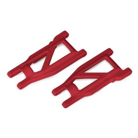 Traxxas 3655L Suspension arms, red, front/rear (left...