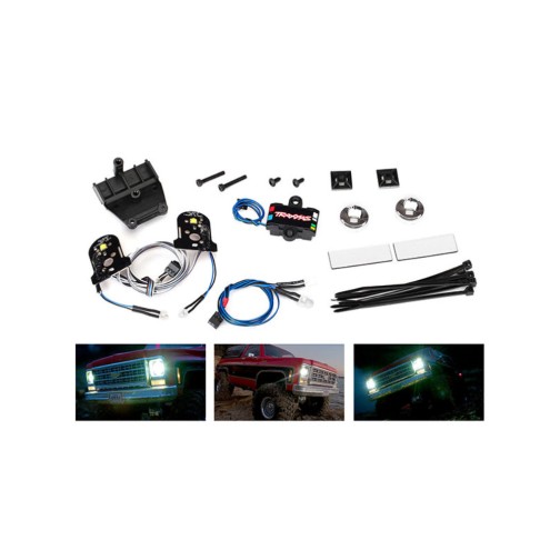 Traxxas 8039 LED light set (contains headlights, tail lights, side marker lights, distribution block (fits #8130 body, requires #8028 power supply)