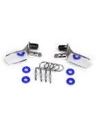 Traxxas 8133 Mirrors, side, chrome (left & right)/ o-rings (4)/ body clips (4) (fits #8130 body)