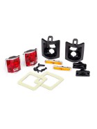 Traxxas 8135 Tail lights, left & right (assembled)/ tail light retainers, left & right/ side marker lights (assembled) (2)/ side marker retainers (2)/ mounting tape (2)/ 1.6x5 BCS (self-tapping) (4)/ 2.6x8 BCS (2) (fits #8130 body)