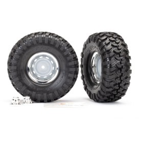 Traxxas 8166 Tires and wheels, assembled, glued (1.9...