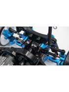 Yeah Racing G45 Steel Adjustable Universal Drive Shaft für Tamiya TT02D TATT-S03 Blau