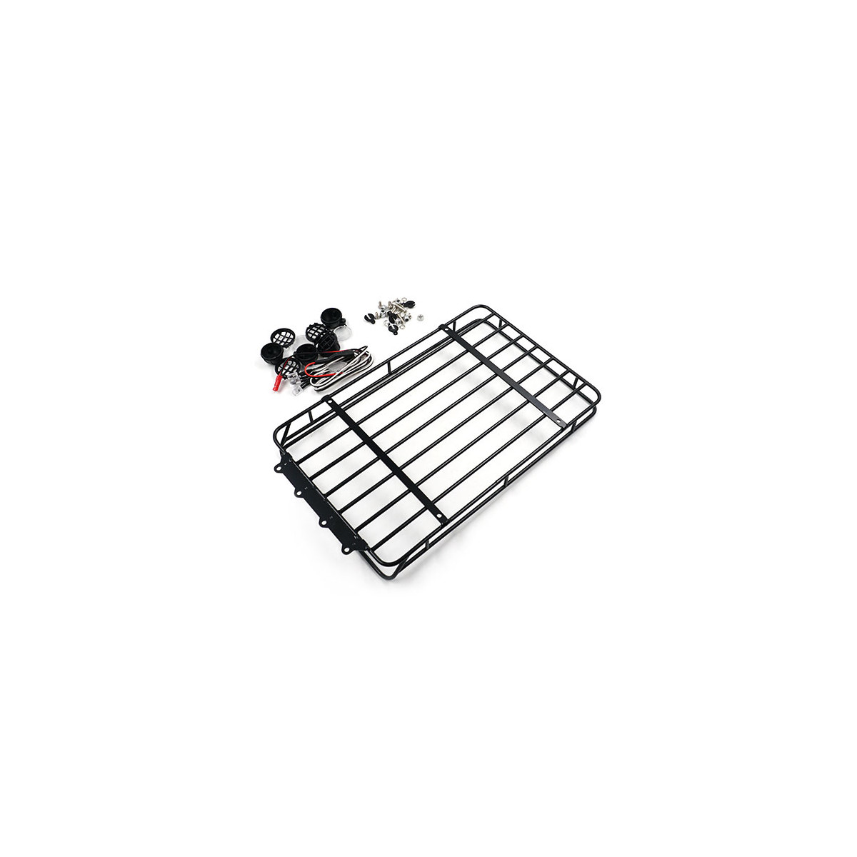 Yeah Racing Metal Roof Rack mit weißen LEDs...