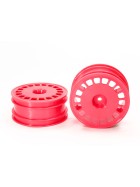 Tamiya 47398 Dish-Felge vorne 62/25mm 4WD Pink (2) DF-02 / TT-02B