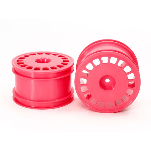 Tamiya 47399 Dish-Felge hinten 62/35mm Pink (2) DT-03 / TT-02B