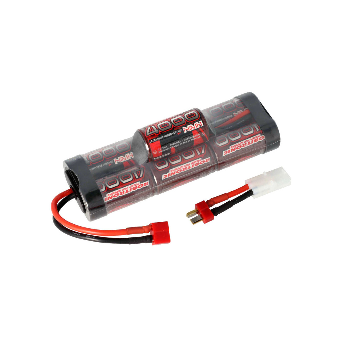 Robitronic NiMH Akku 4000mAh 8,4V Hump Pack T-Stecker...