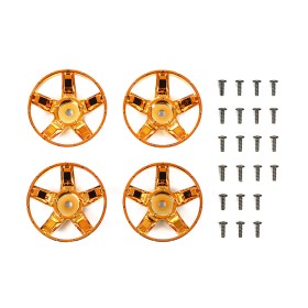 Tamiya 47415 S-Teile Felgenstern Chrom-Orange (4) WR-02CB