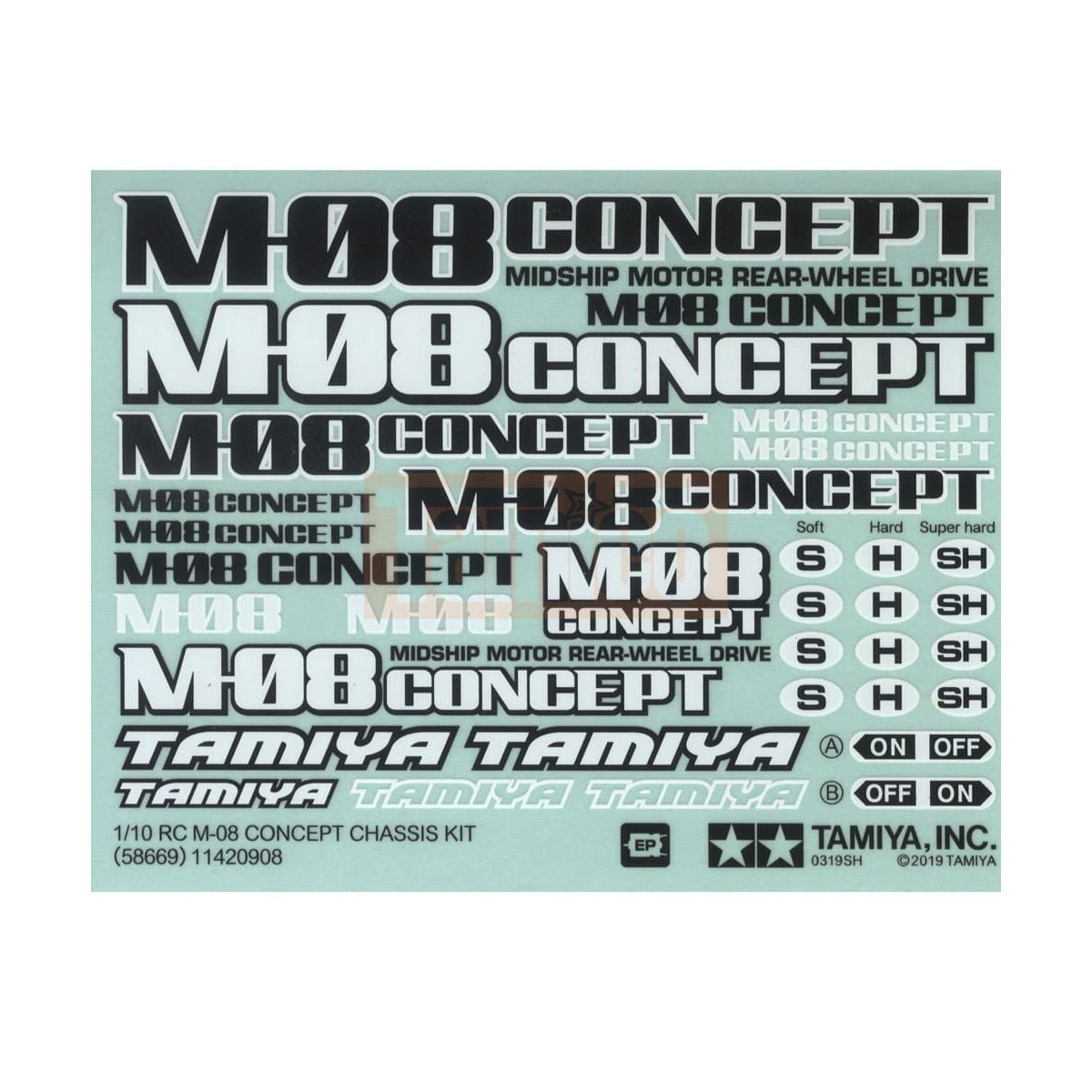 Tamiya #11420908 STICKER(LOGOTYPE) : 58669