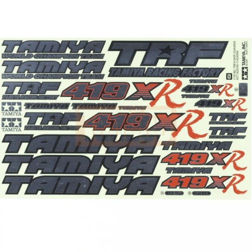 Tamiya 11424500 Aufkleber / Sticker TRF419XR