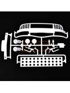 Tamiya 19115498 J-Teile Karosserieanbauteile weiß Citroen 2CV Rally